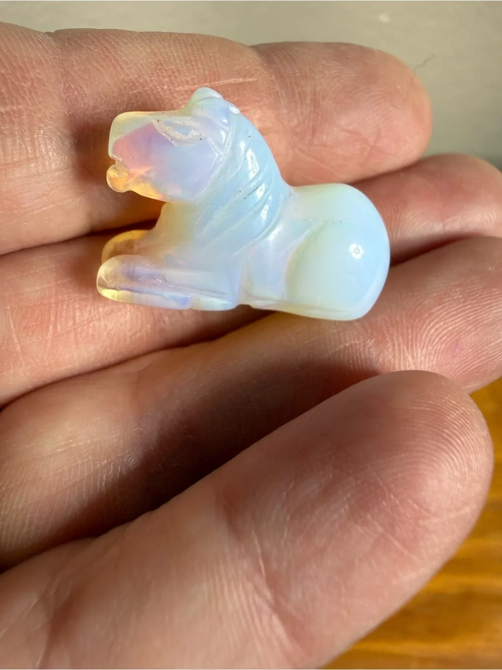 Opalite Lion Figurine